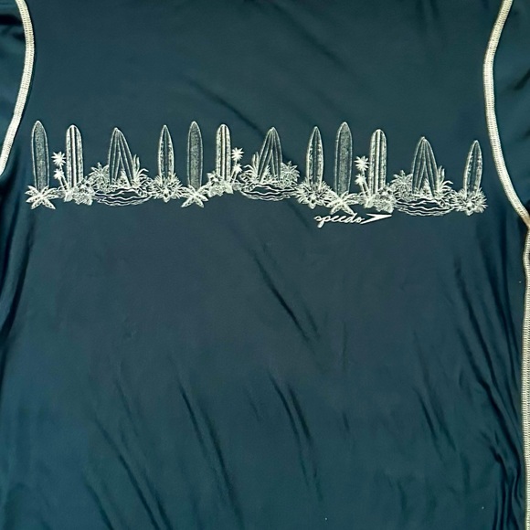 Kids Navy Speedo Rash Guard - Picture 5 of 7